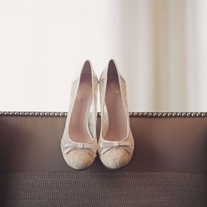 Kate Spade Katerina Lace Bridal Heels 8.5